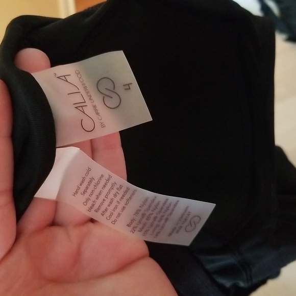 CALIA one piece twist front bathing suit sz 4 - Picture 10 of 14